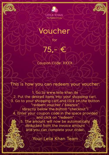 Voucher of 75 €